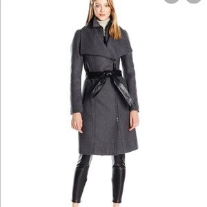 Mackage Nori wool coat with leather size XS
